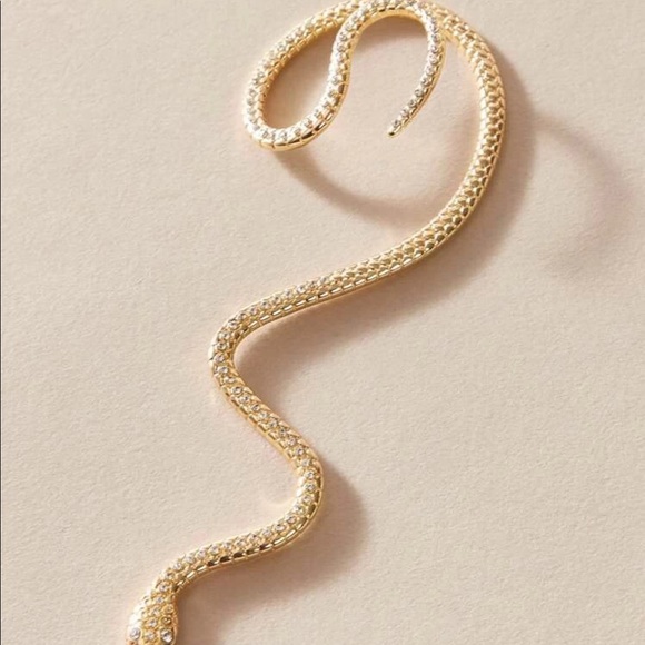 ‼️SOLD‼️ NEW Serpentine Gold Ear Climber - Picture 2 of 3